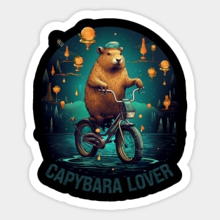 Capybara lover Capybara art design Sticker